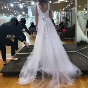 Camille La Vie White Wedding Dress